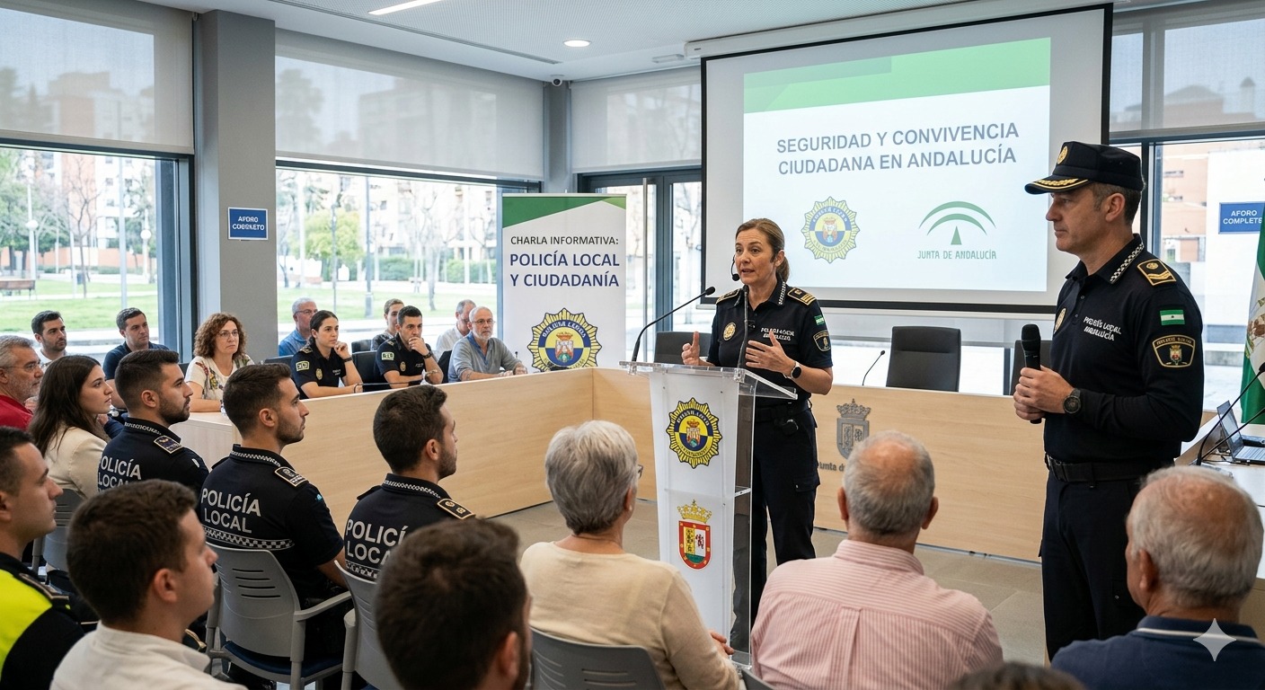 Charla informativa de Policía Local y Ciudadanía en Andalucía